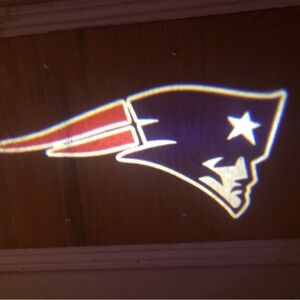2 pcs New England Patriots NFL Car Door Projector Led Lights